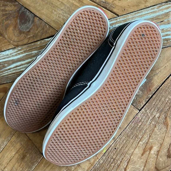 Vans Canvas Sneakers‎ Black Low Top Lace Up Casual Comfort Shoes Size 8.5 - Picture 8 of 10